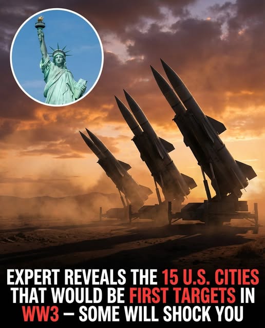 Expert reveals the 15 US cities that would be first targets in WW3 – some might surprise you!